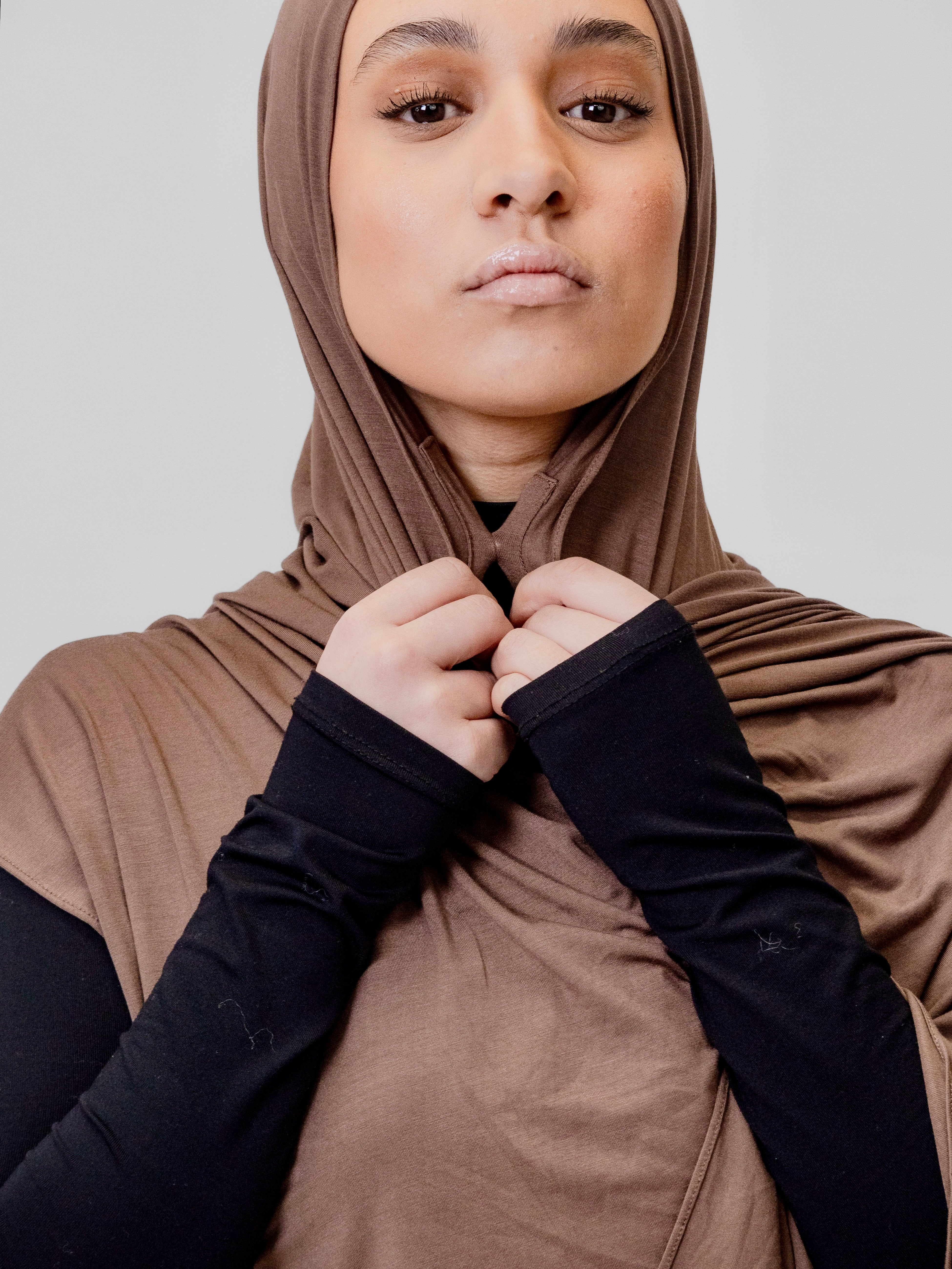 Bamboo Jersey Hijab - Technologie aimant intégré