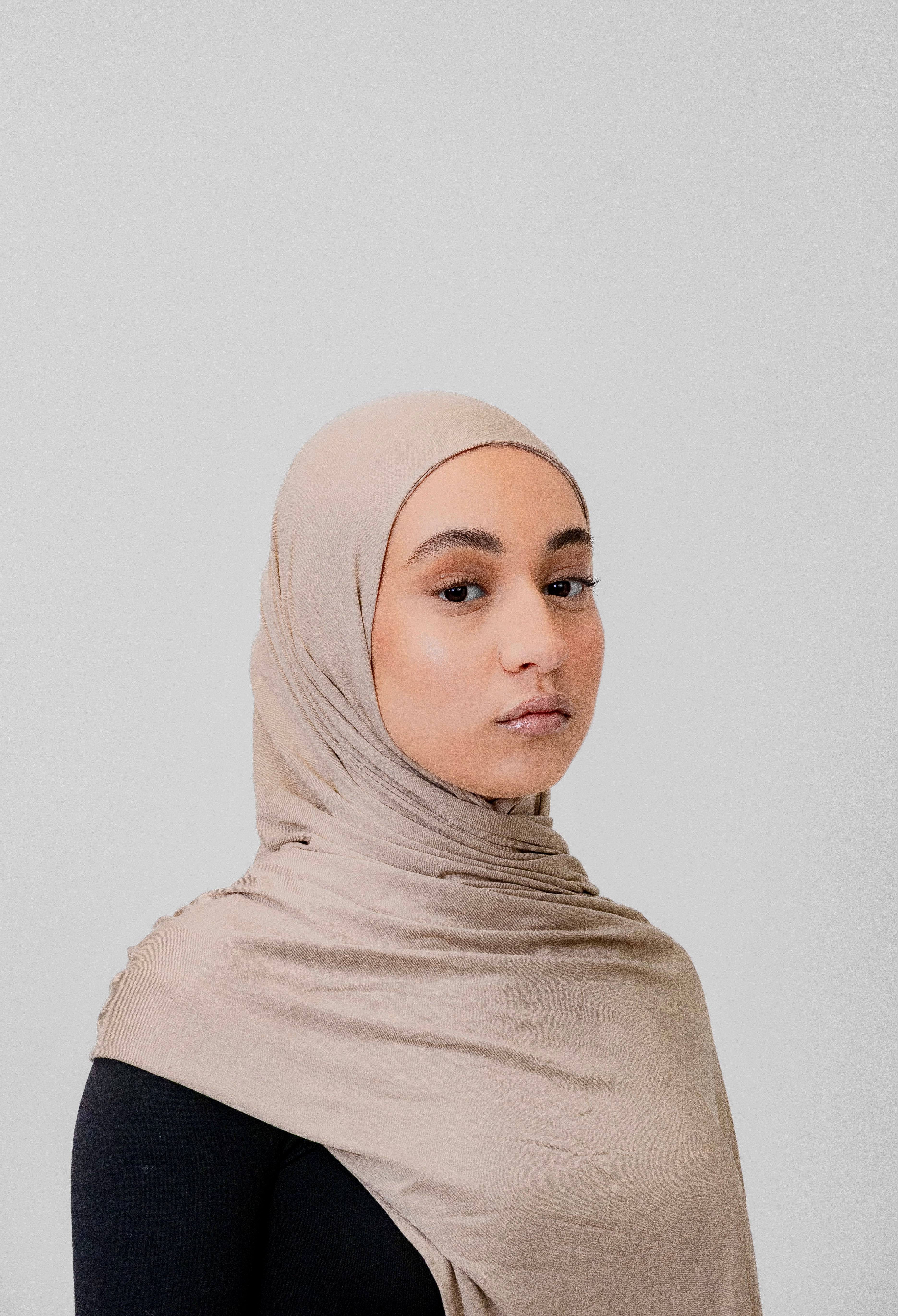 Bamboo Jersey Hijab - Technologie aimant intégré